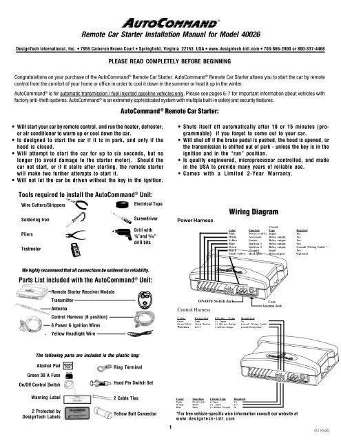 Diagram Yamaha Command Link Installation Manual Wire Diagram