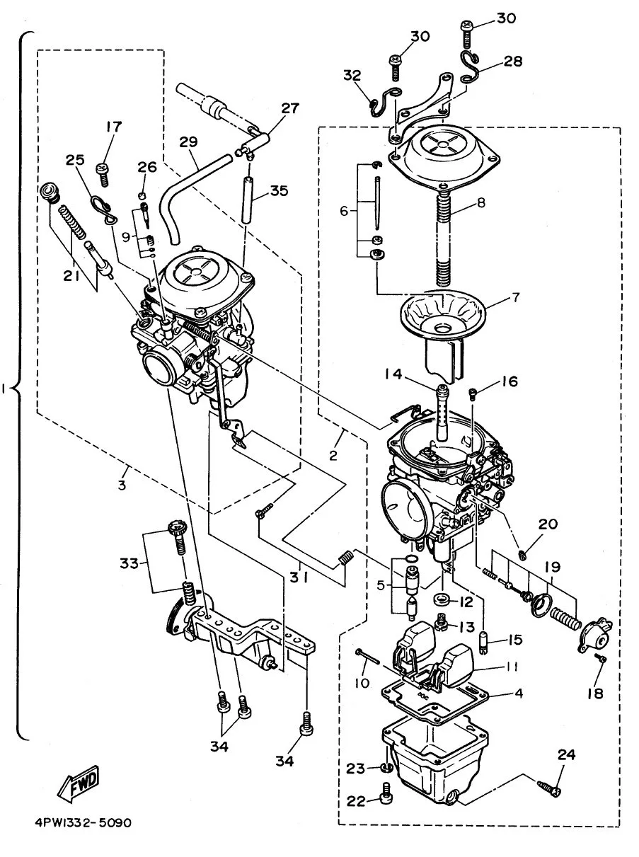 Diagram Yamaha Warrior 350 Parts Diagram