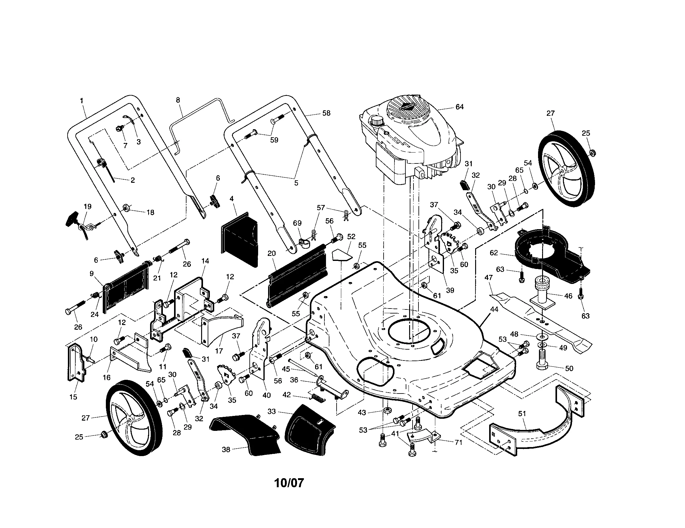 Diagram Yardman Lawn Mower Parts Diagram Manual
