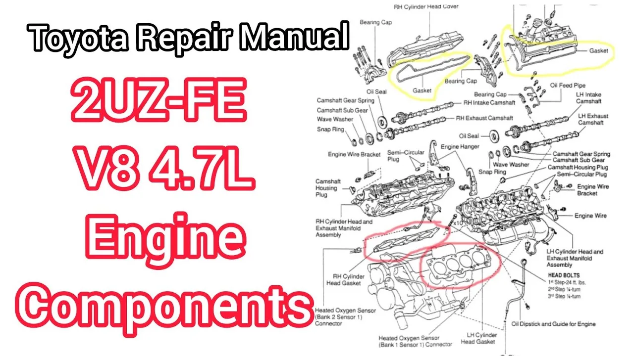 Diagrama De Motor 4 7L Magnum Mercruiser Marine Engine