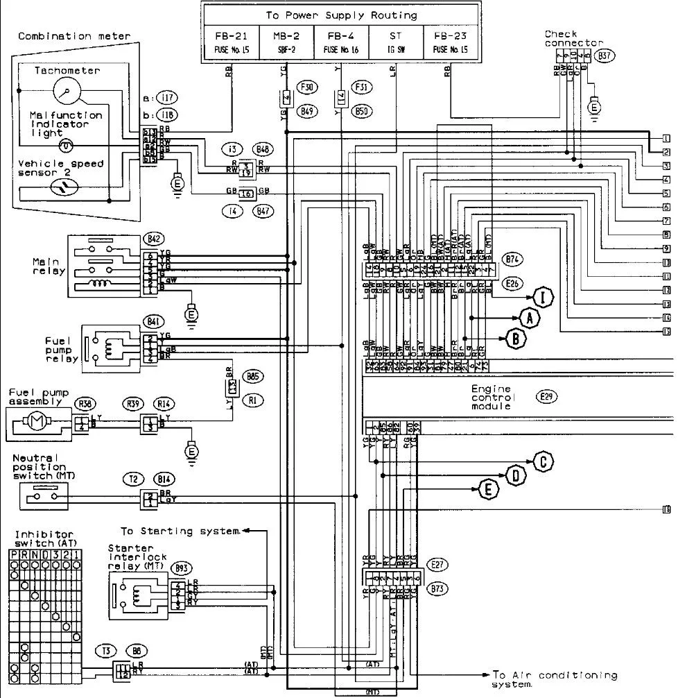 Diagrama Electrico Completo De Subaru Impreza 2003 Wiring Di