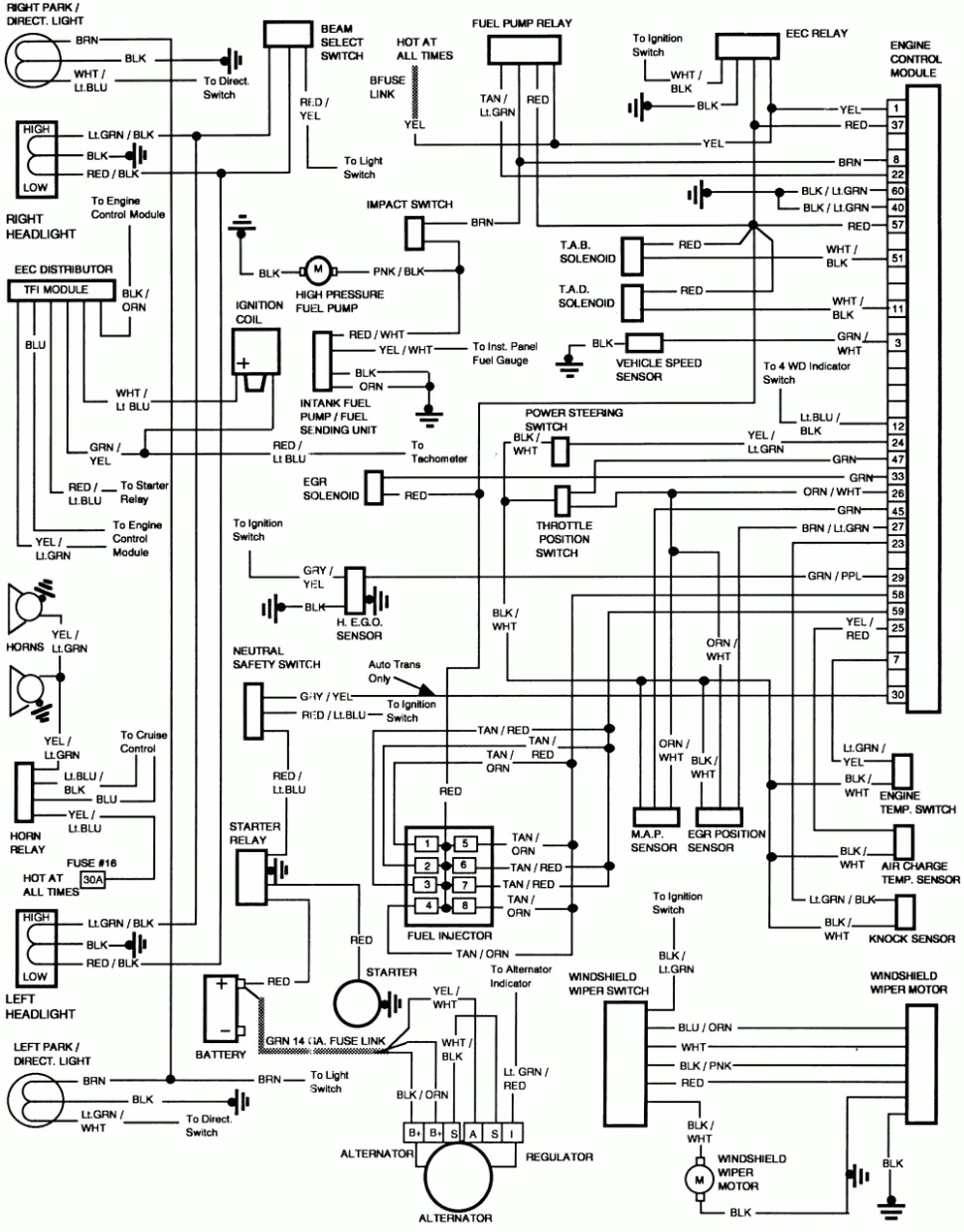 Diagrama Electrico Sistema 4X4 Ford Ranger 2003 Diagrama De