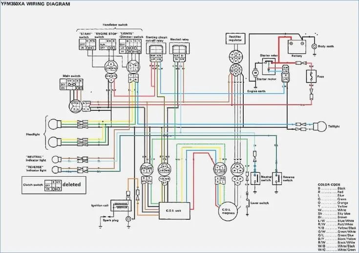 Diagrama Electrico Yamaha Warrior 350 Diagram Yamaha Warri