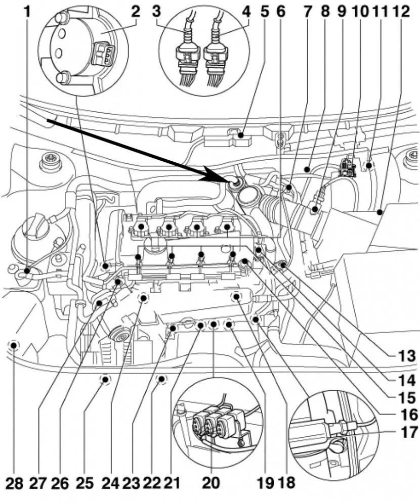 Diagrama Motor Jetta 1 8 Turbo Jetta Engine Vw Volkswagen 4L