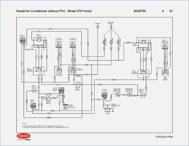 Diagrama Switch Fuel System Peterbilt 379 Año 2000 2002 Pet