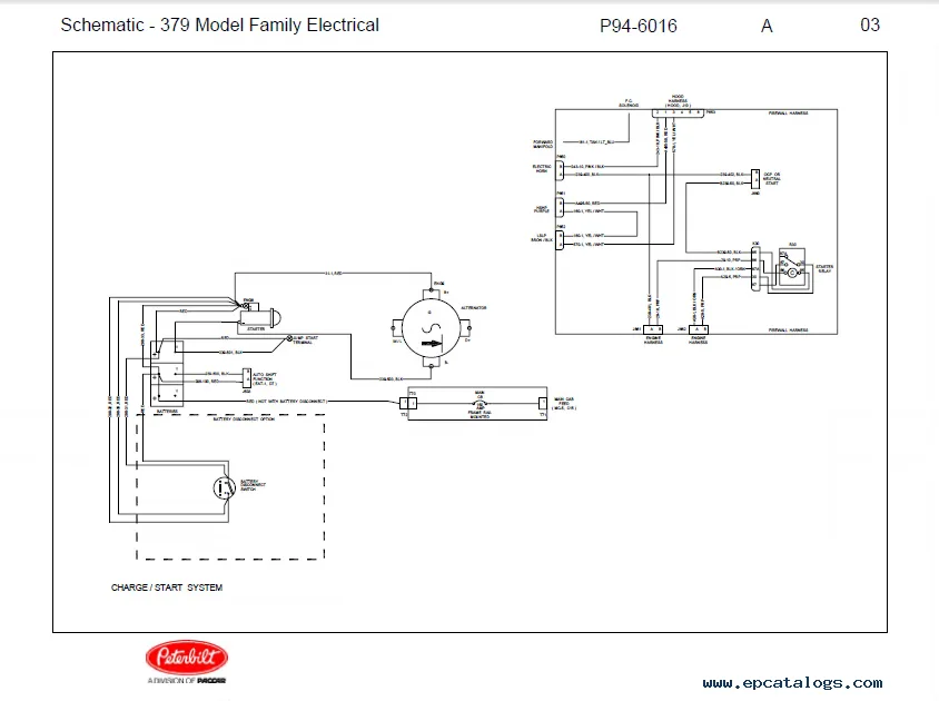 Diagrama Switch Fuel System Peterbilt 379 Año 2000 2002 Pet