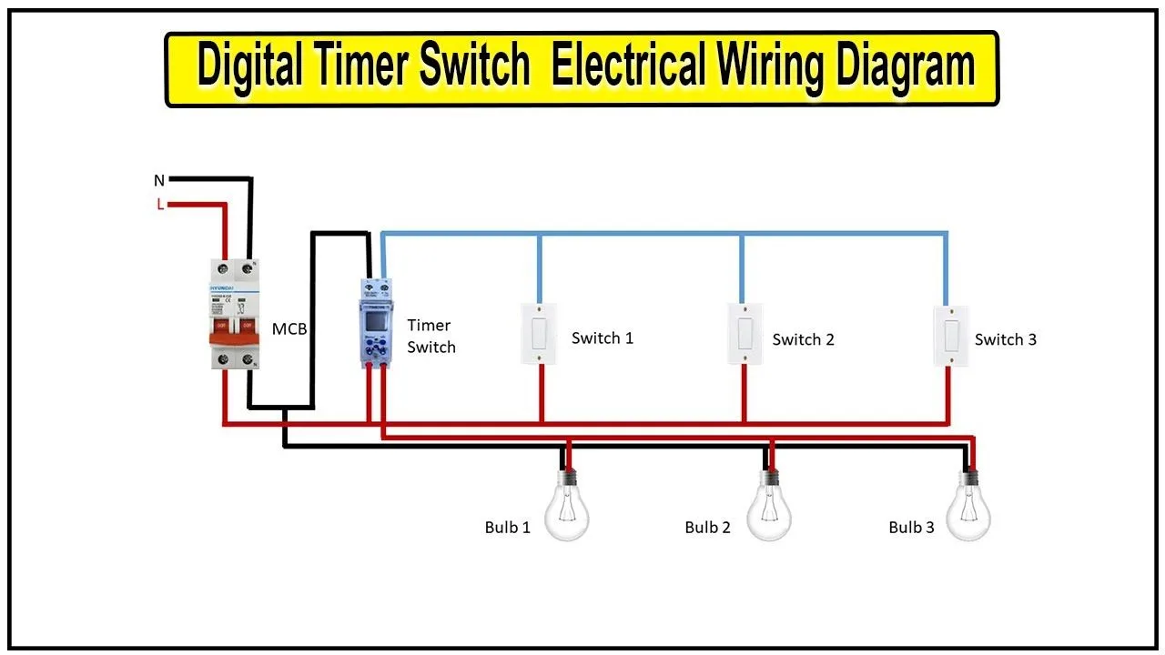 Digital Timer Switch Wiring Diagram