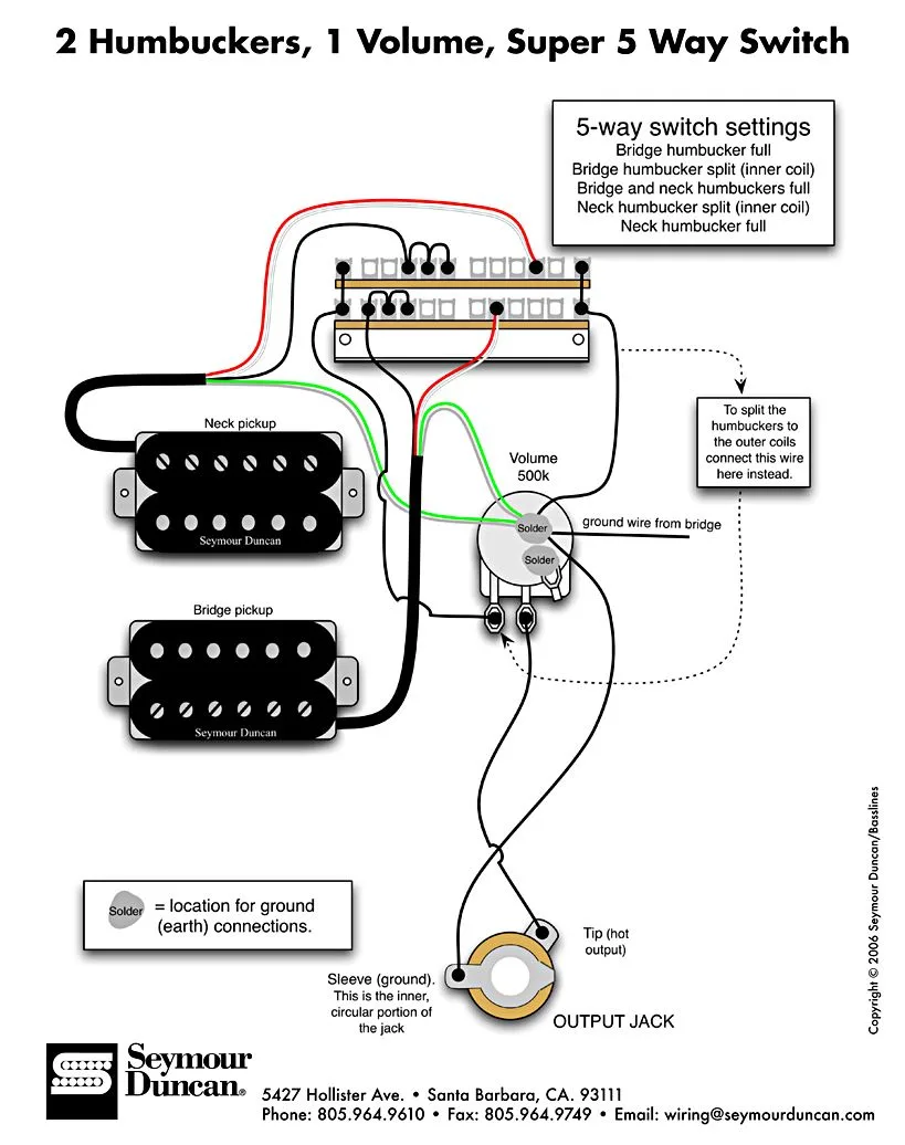Dimarzio B Active Pickup Wiring Diagram