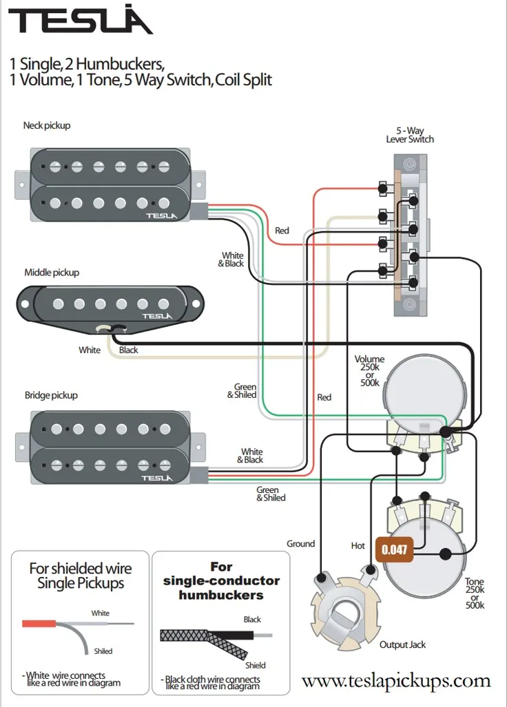 Dimarzio Pickup Wiring Diagram