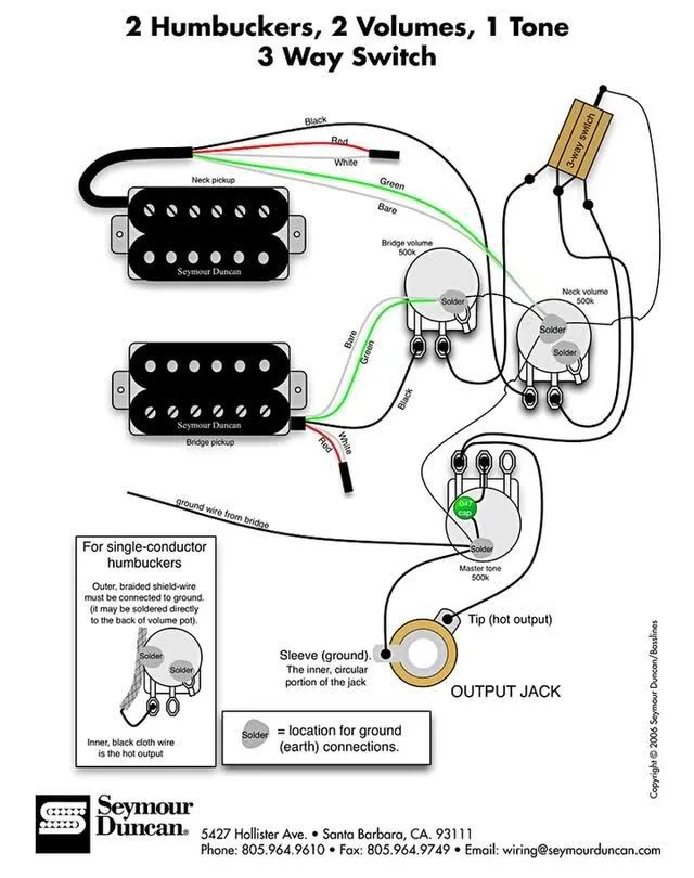 Dimarzio True Velvet Pickup Wiring Diagrams
