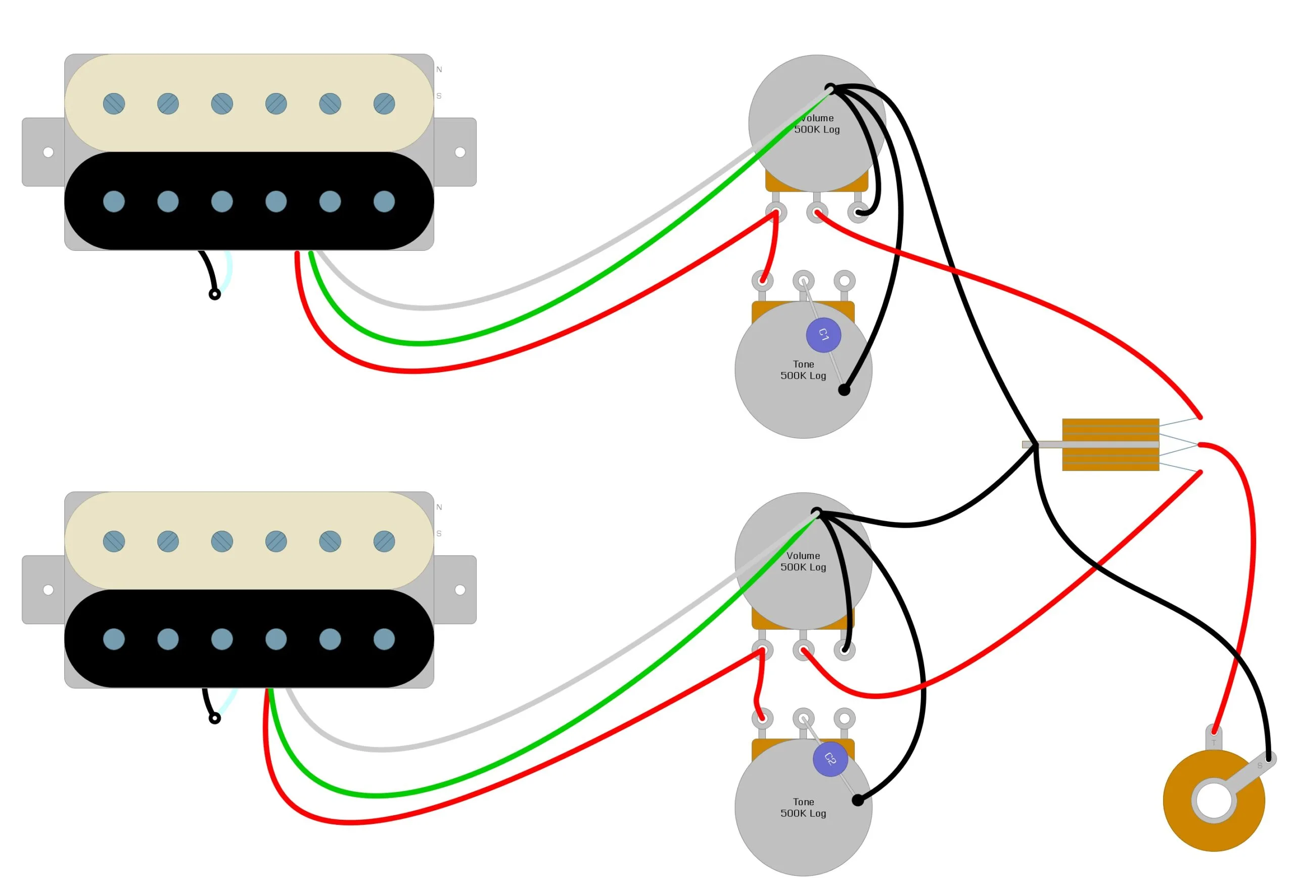 Dimarzio Wiring Diagrams Humbuckers