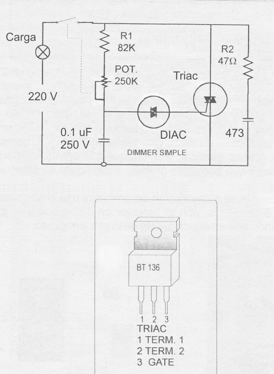 Dimmer Dimmer Diagram Circuits