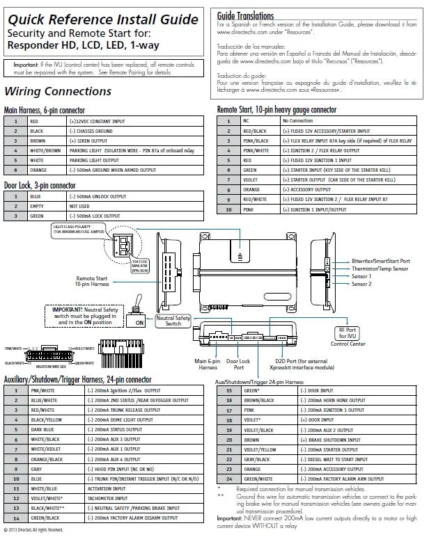 Directed 5X06 Wiring Diagram