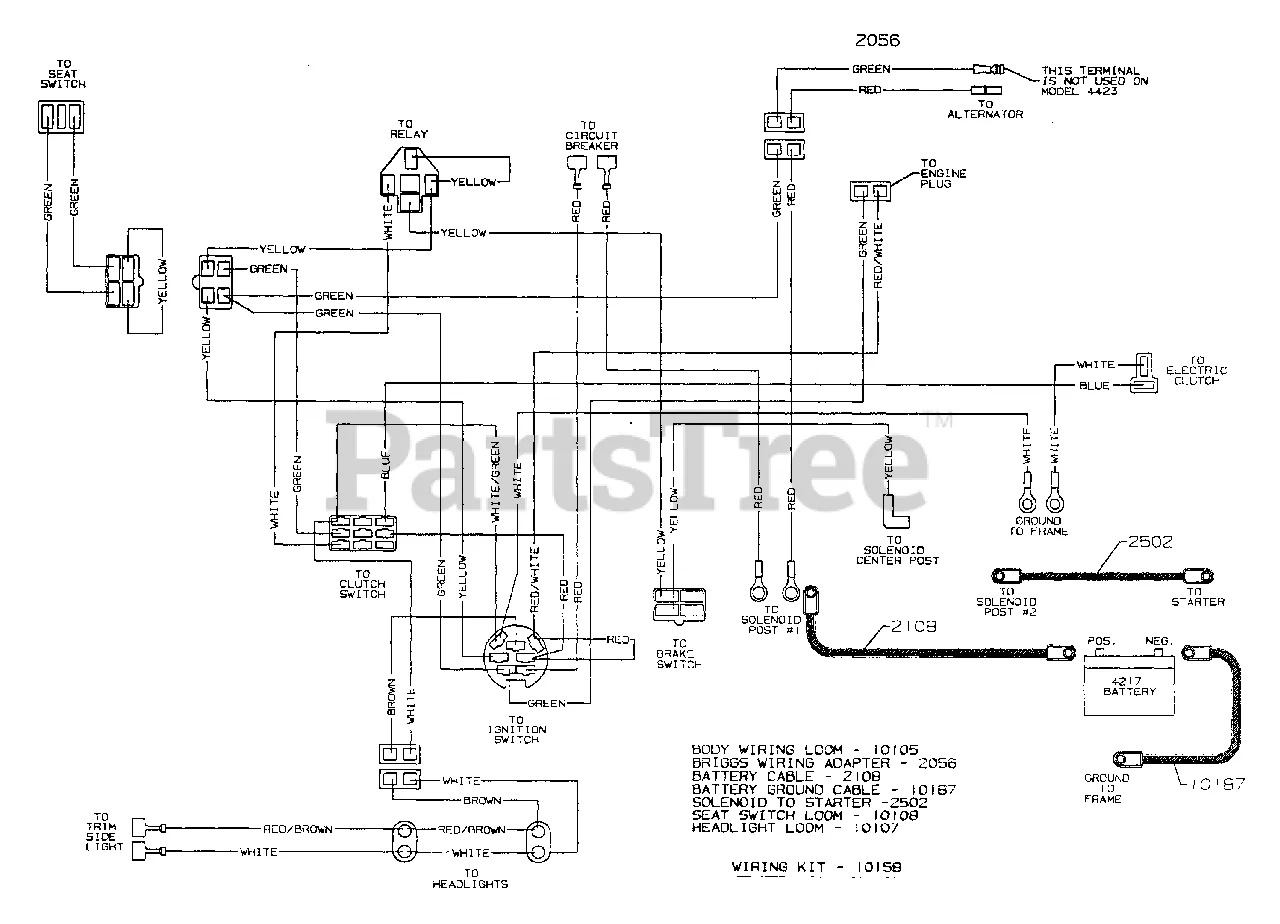Dixon Ztr 4423 Dixon Zero Turn Mower 2002 Wiring Parts Lookup With Diagrams Partstree