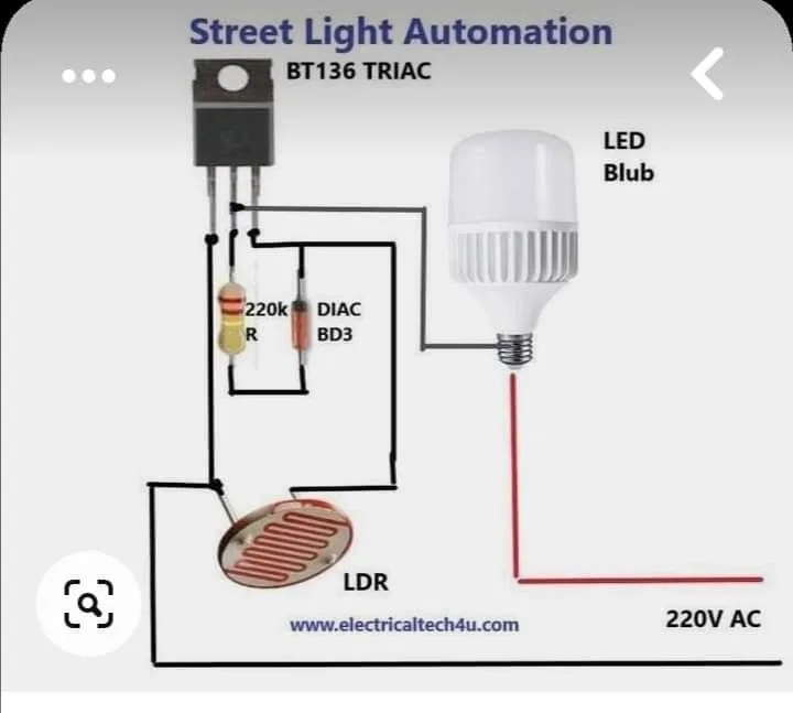 Diy Electronics Project Automatic Light Bulb Wiring Diagram