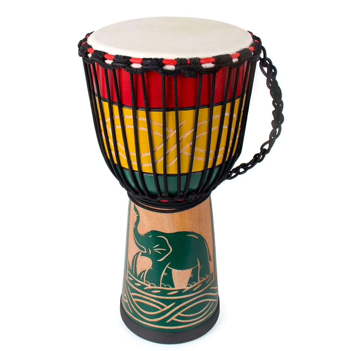 Djembe Drum Wide Top 10In Diameter 50Cm High Natural