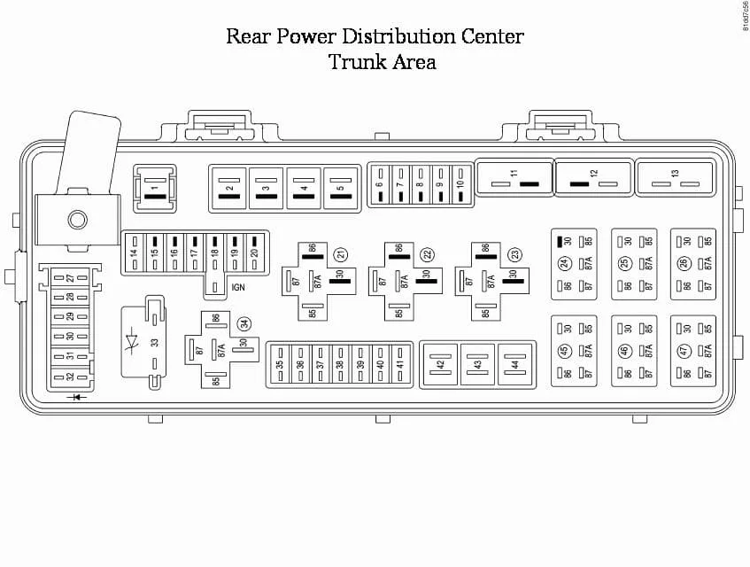 ᐅ Dodge Challenger Rt Srt From 2008 Fuse Box Diagram