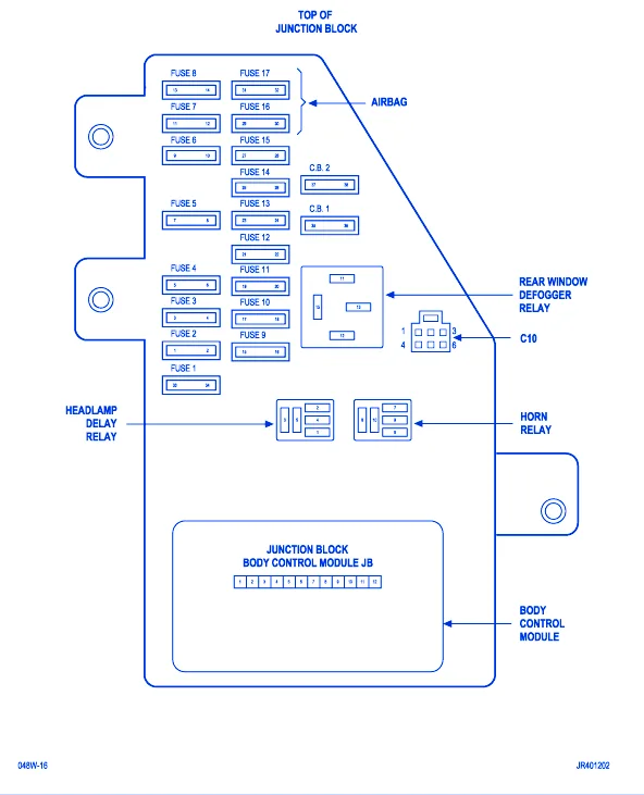 Dodge Stratus 2005 Fuse Box Block Circuit Breaker Diagram Carfusebox