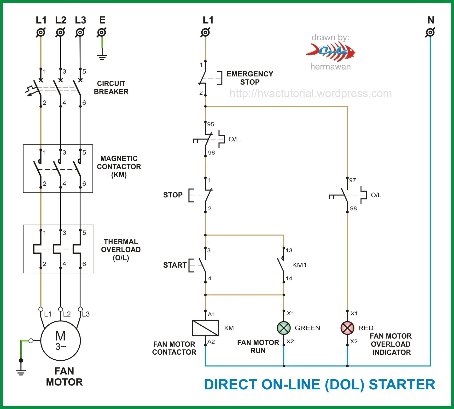 Dol Starter Control Circuit Diagram Pdf