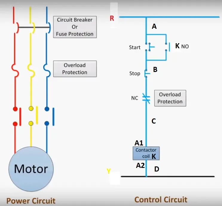 Dol Starter Control Diagram With Timer Dol Starter Wiring