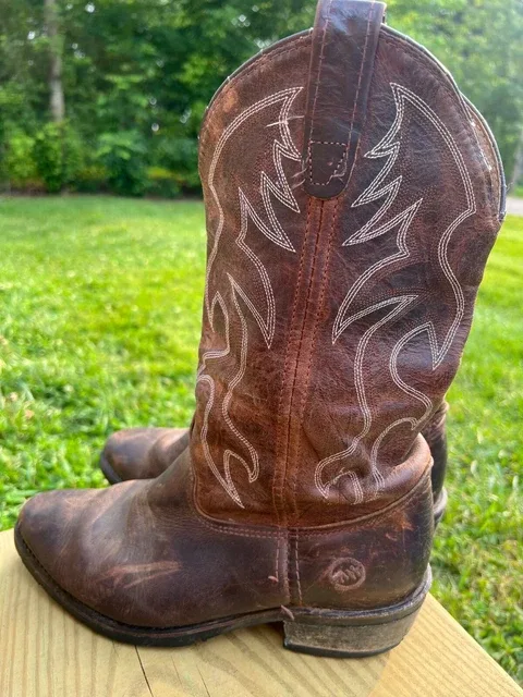 Double H Boots Men S 9 D Ag7 Brown Work Western Distressed Cowboy Rodeo 44 67 Picclick Uk