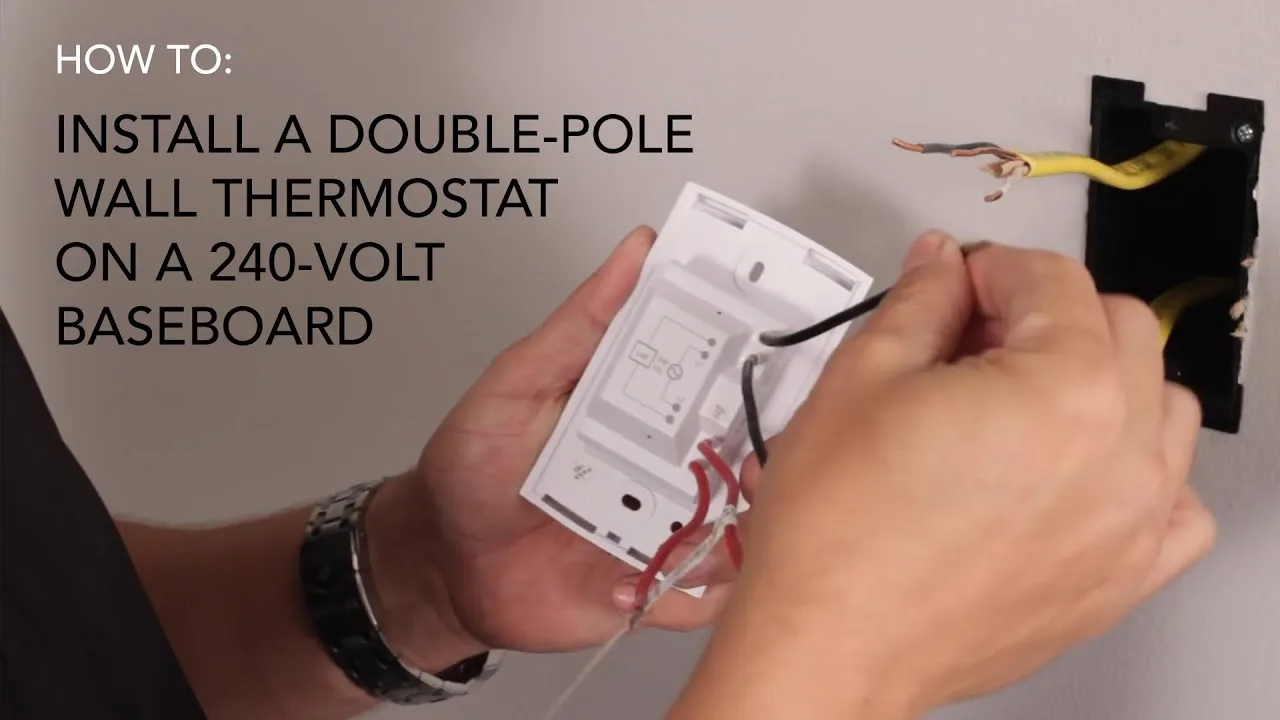 Double Pole Thermostat Wiring Diagram Baseboard Heater Elect