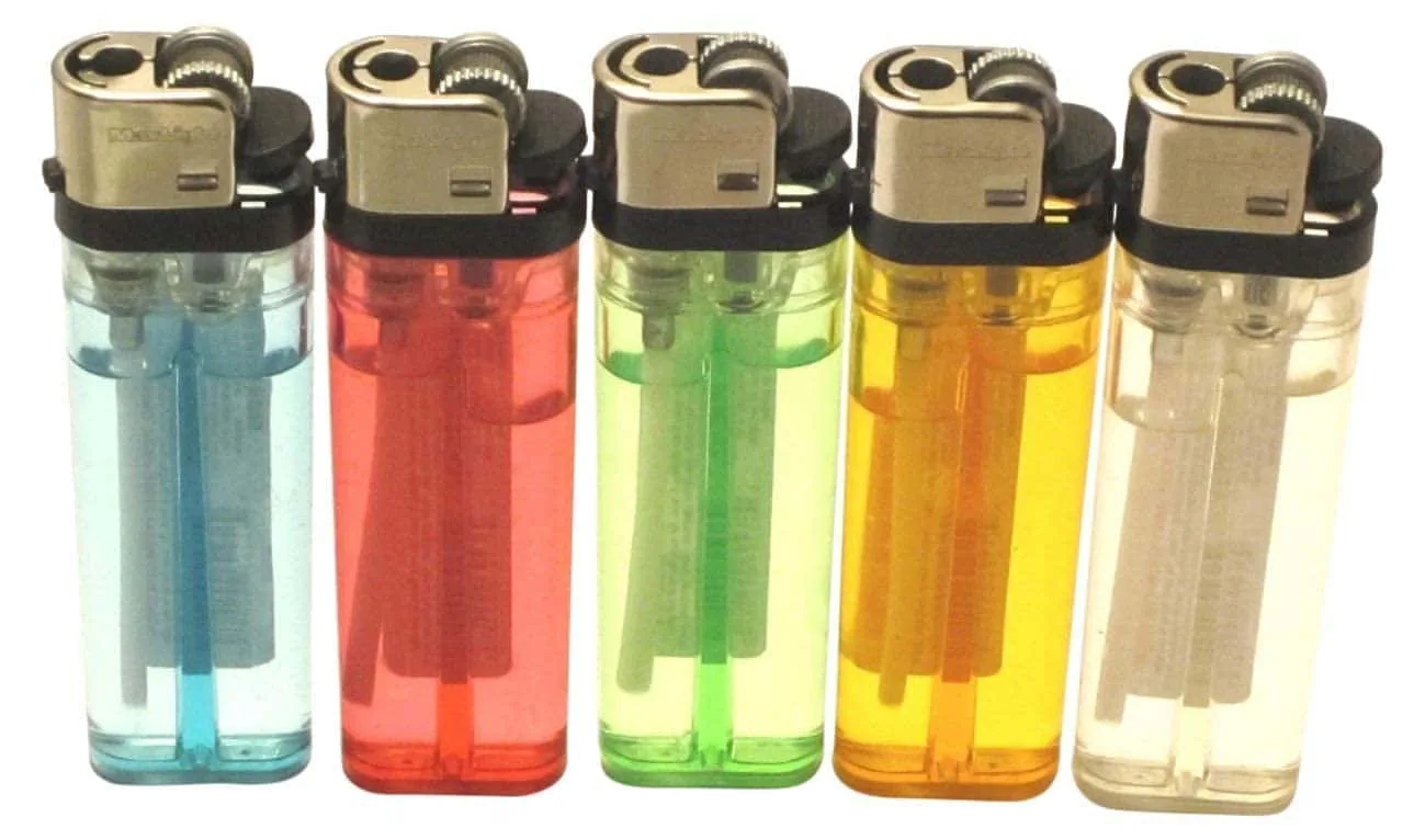 Download A Group Of Colored Lighters In A Row