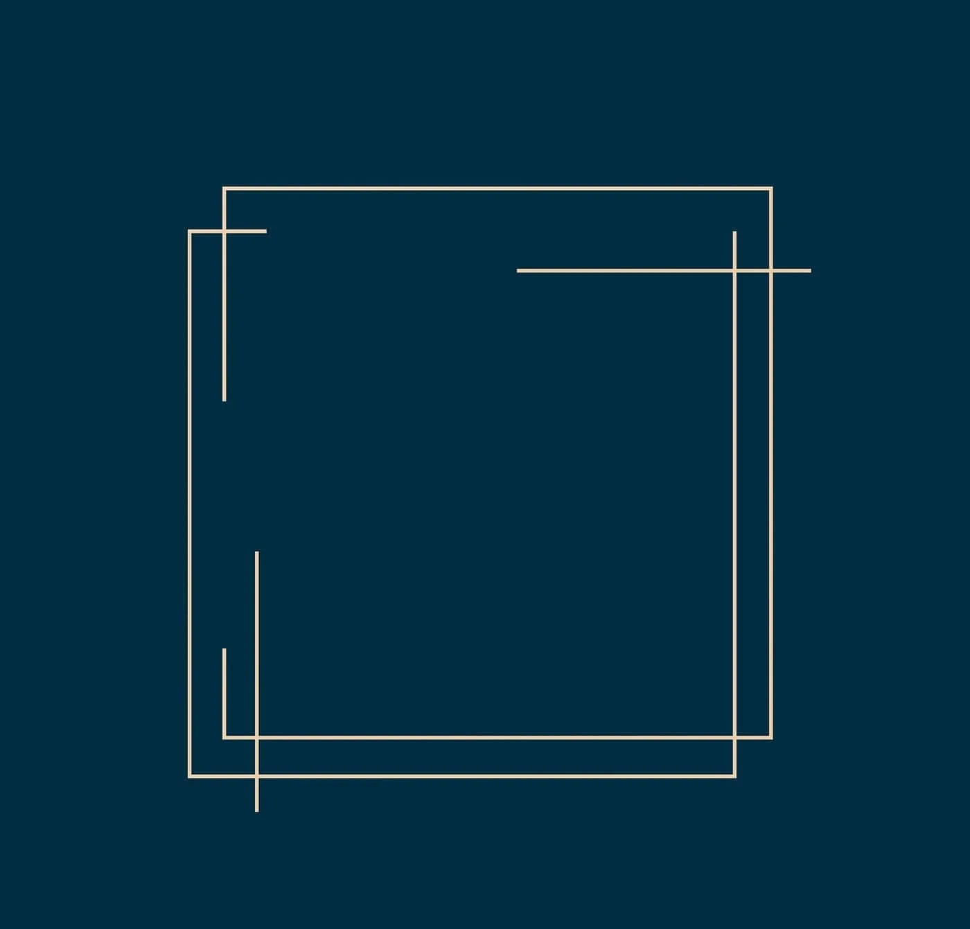 Download A Square Frame On A Dark Blue Background