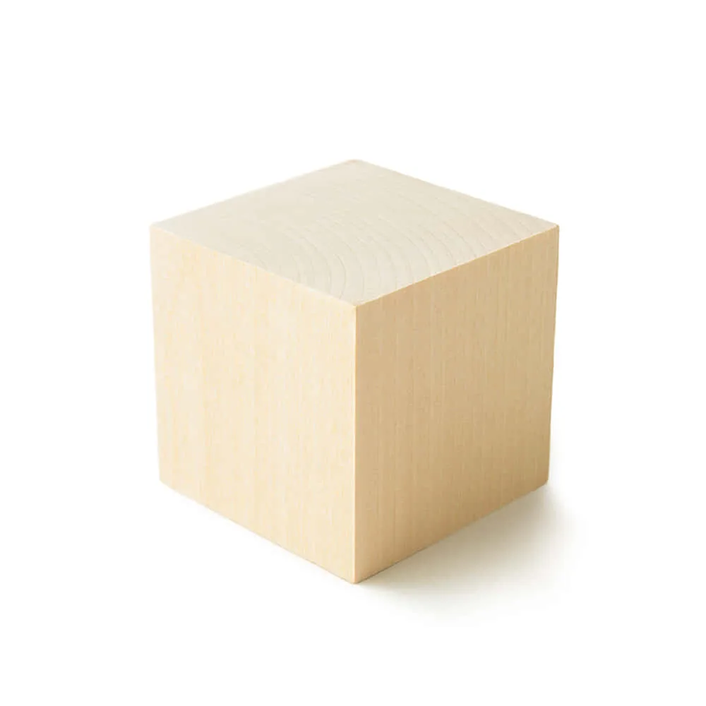 Download A Wooden Cube On A White Background