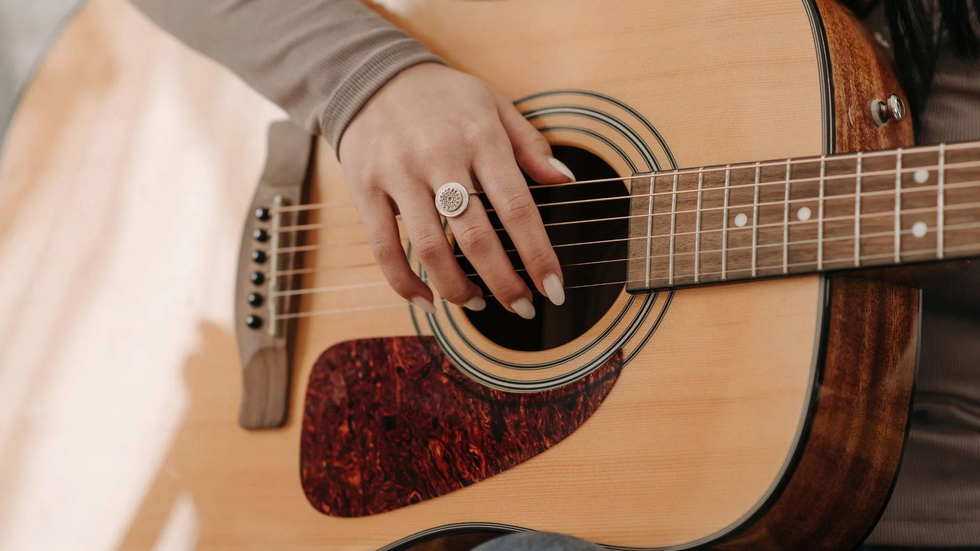 Download Acoustic Guitar Brown Sides Wallpaper