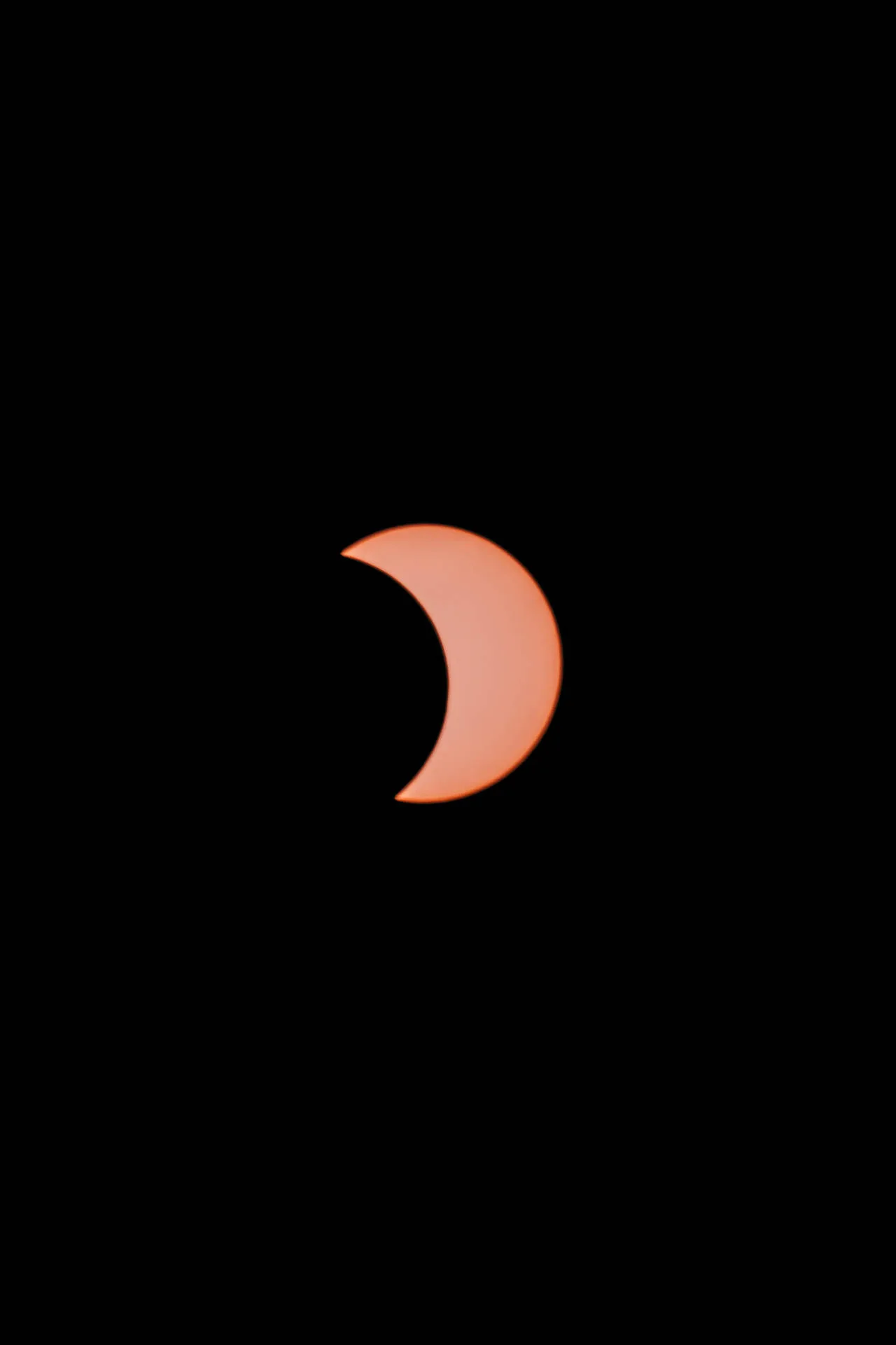 Download Aesthetic Moon In Partial Solar Eclipse Wallpaper
