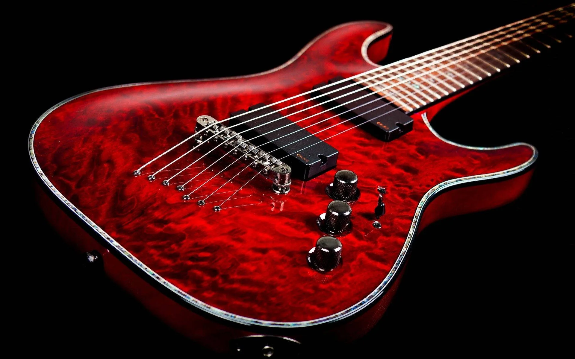 Download Beautiful Music Seven String Electric Guitar Wallpaper