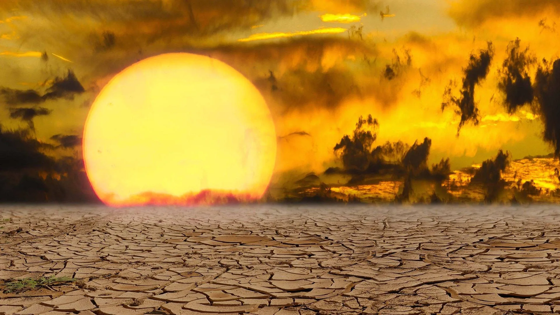 Download Bright Sunset Heat Wallpaper
