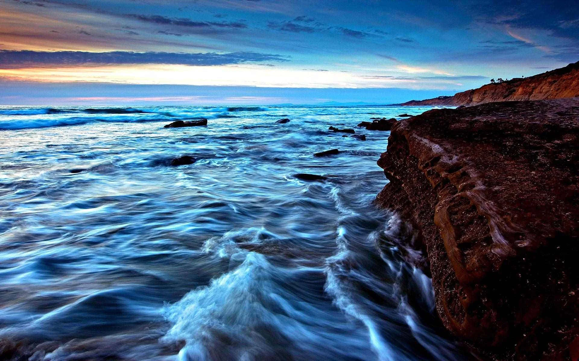 Download Colorful Wave Coast Wallpaper