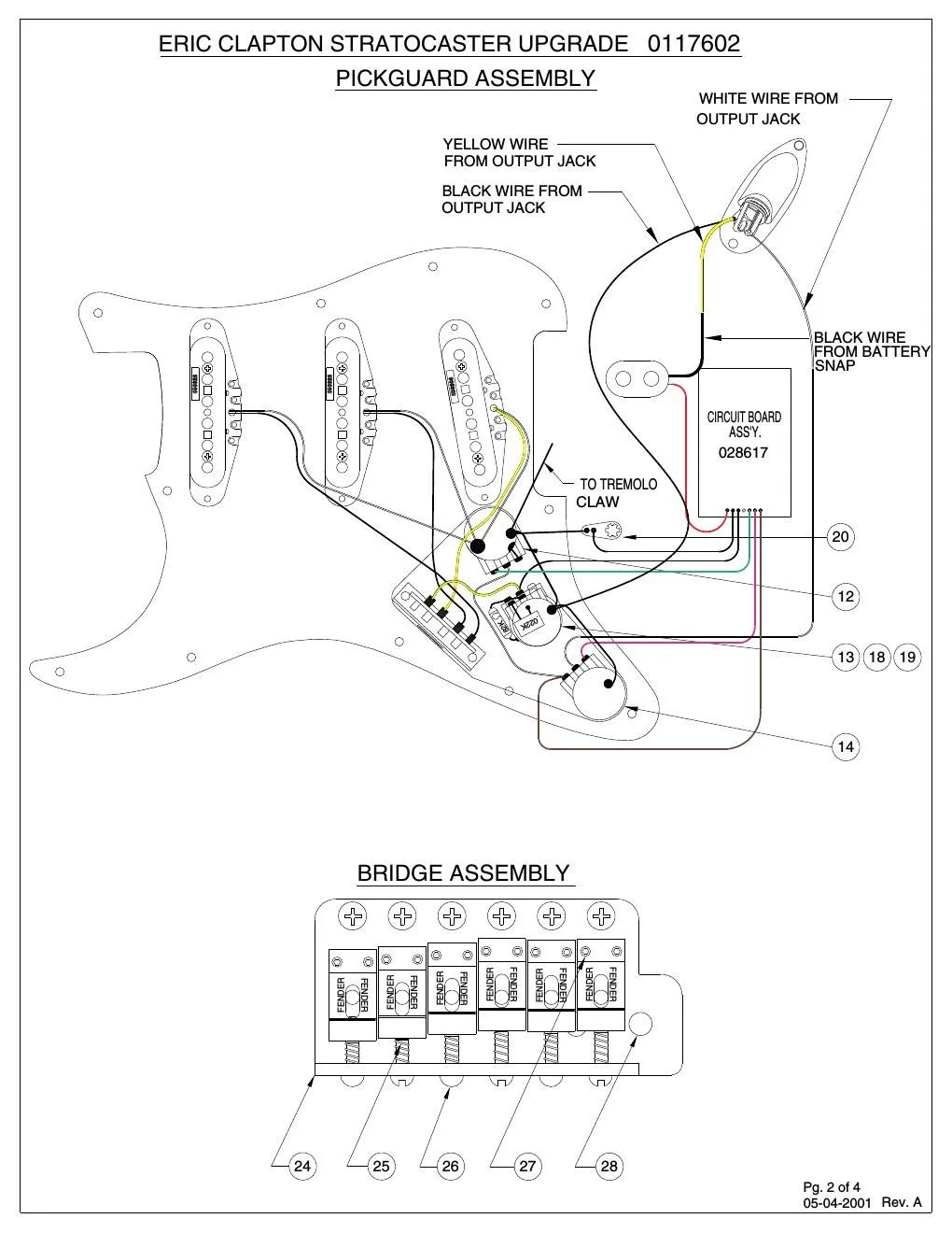 Download Fender Eric Clapton Strat Wiring Diagram Free