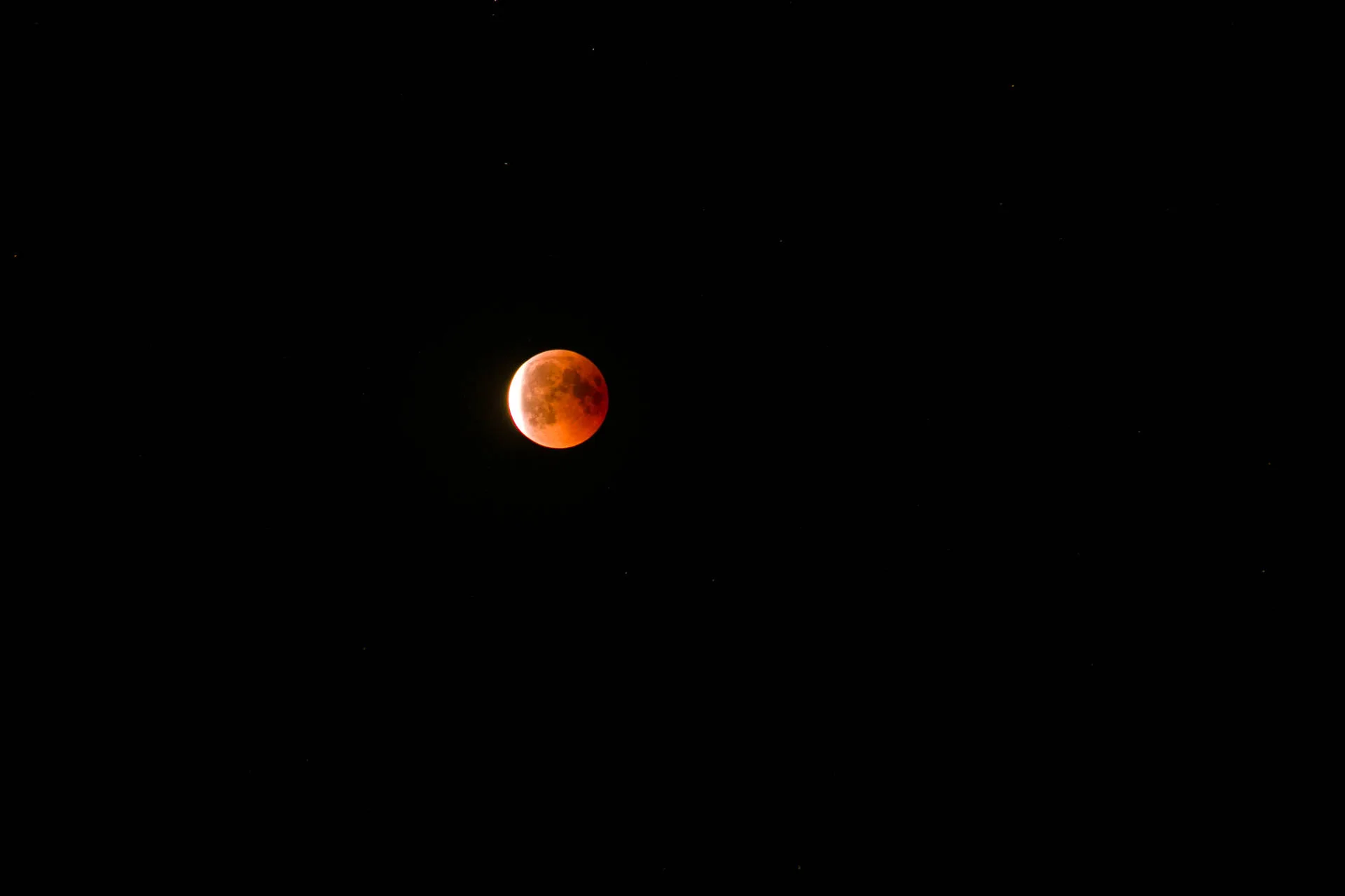 Download Lunar Eclipse Moon Galaxy Wallpaper