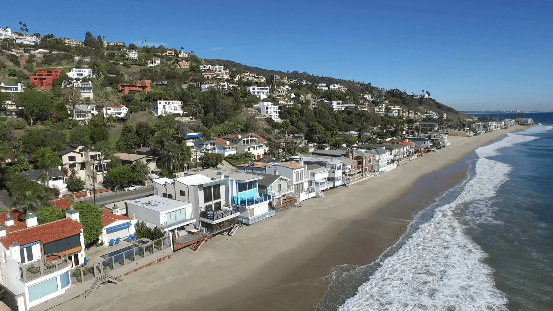Download Malibu California Houses Wallpaper