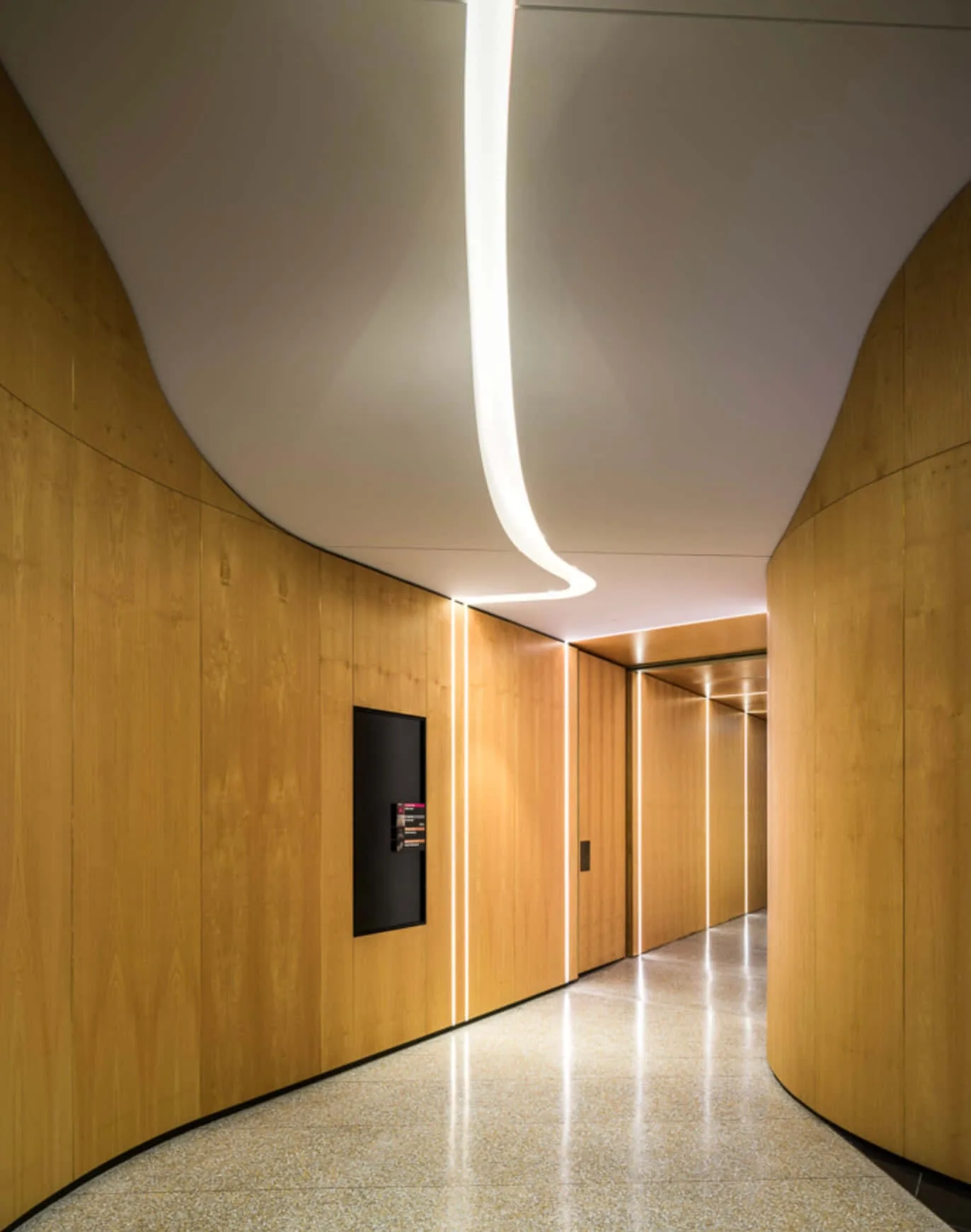 Download Modern Corridor Lighting Design Wallpaper