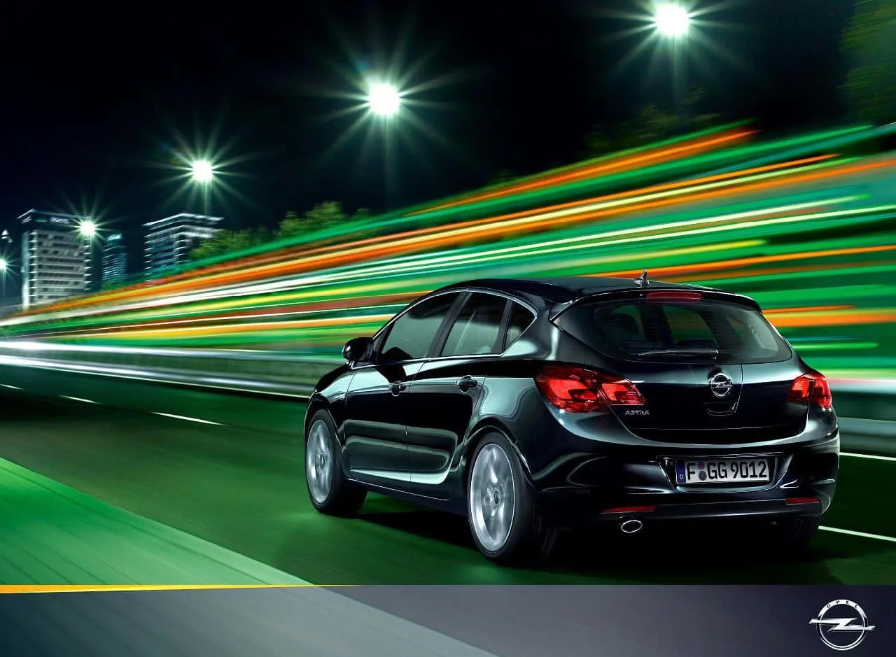 Download Opel Astra Gtc In Motion Wallpaper