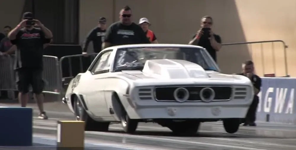 Drag Race Big Block Twin Turbo Camaro Goes 6 53
