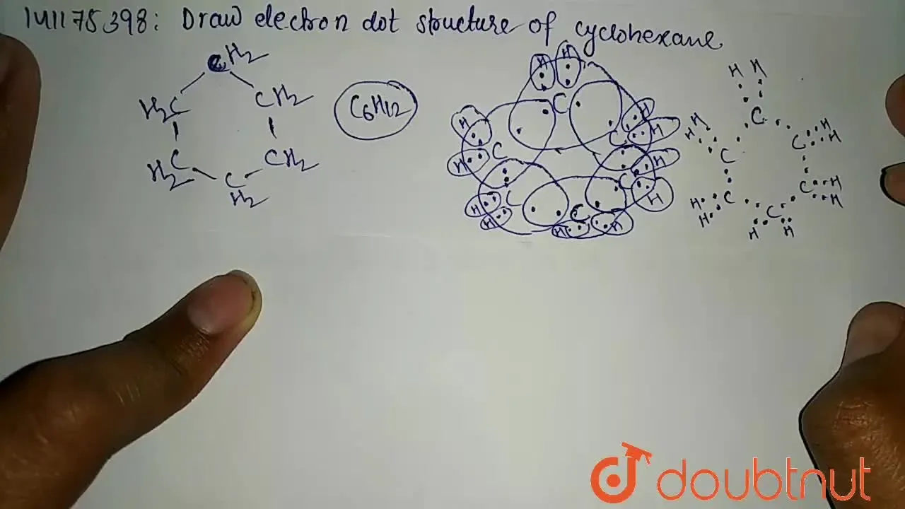Draw Electron Dot Structure Of Cyclohexane