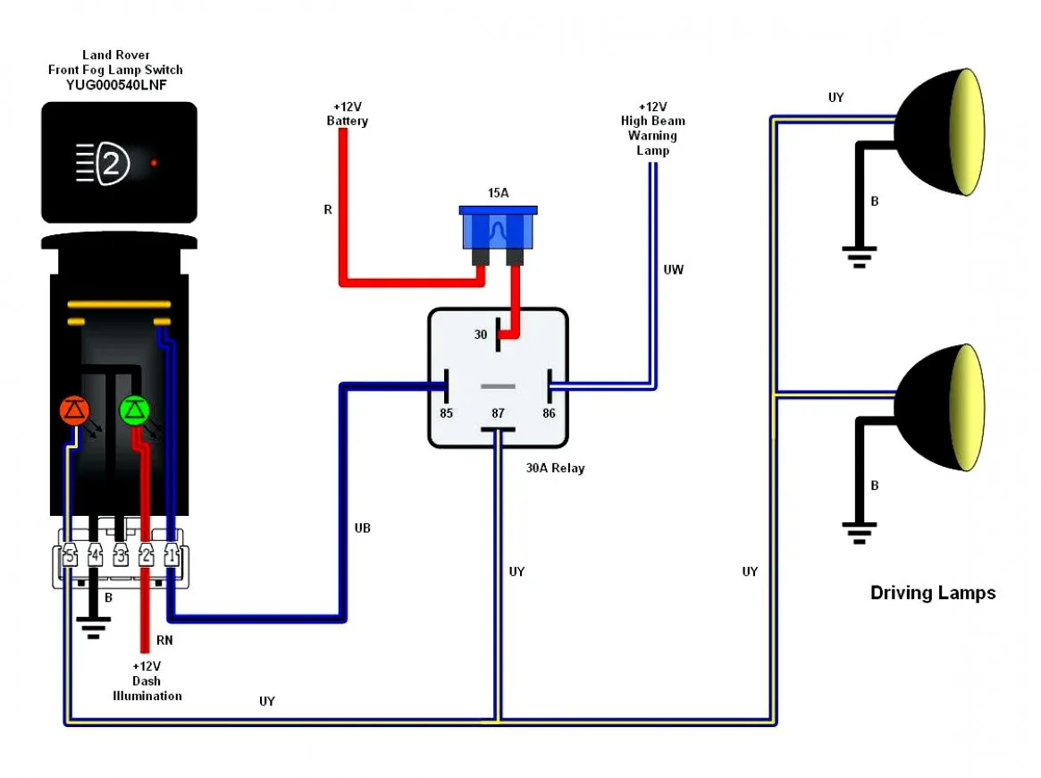 Driving Light Wiring Diagram With Relay