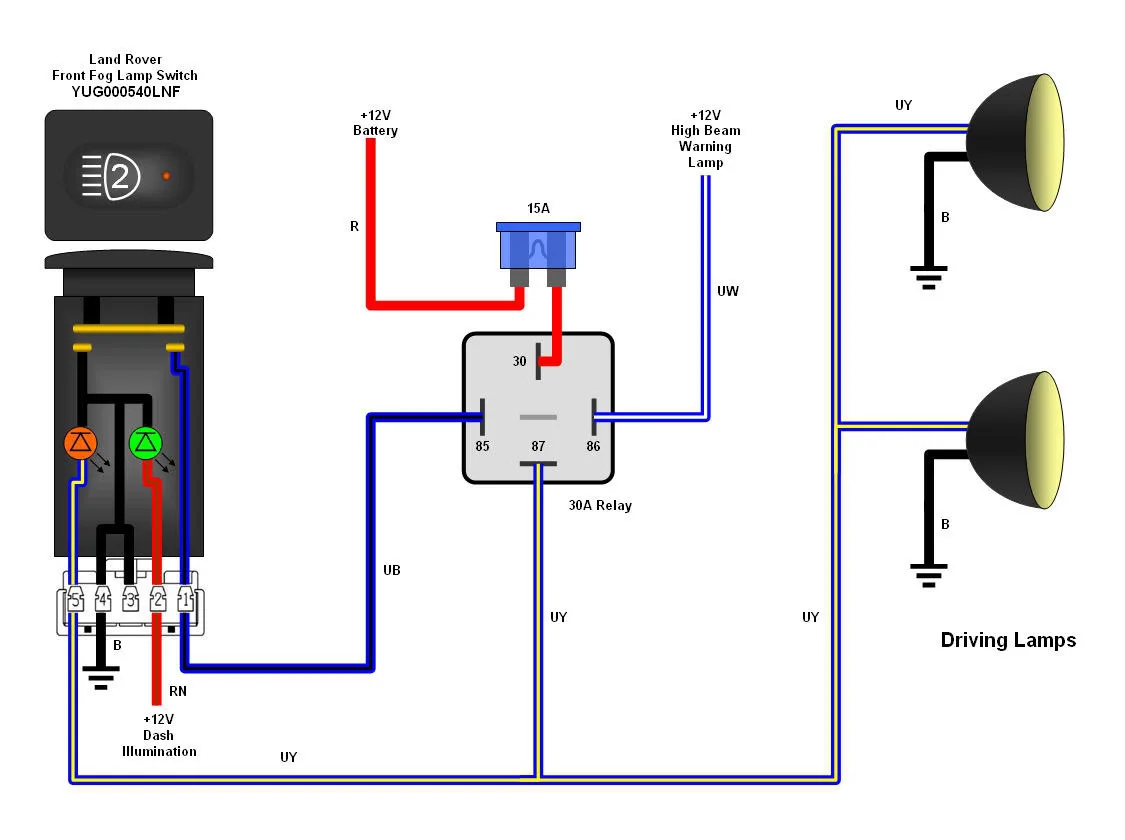 Driving Lights Wiring Diagram With Relay