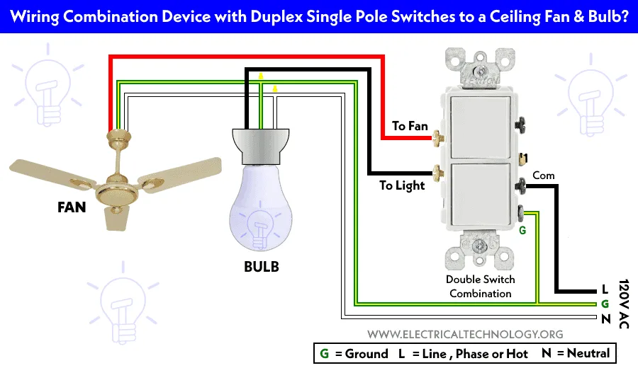 Dual Switch Light Circuit Diagram The How To Wiring Guide From Socket
