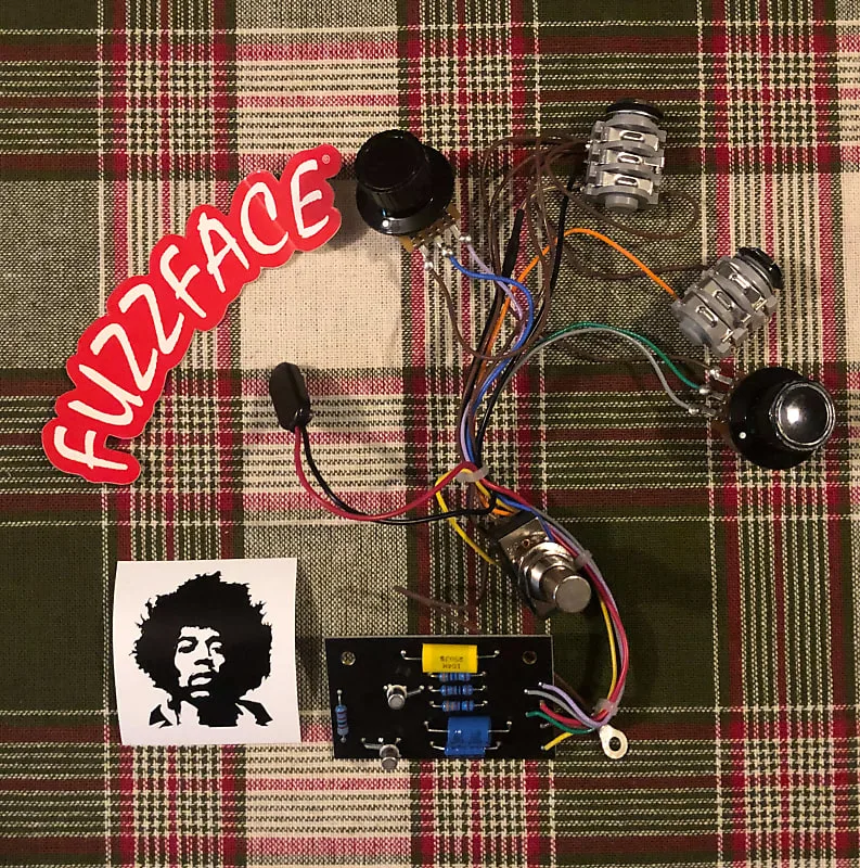 Dunlop Jhf1 Jimi Hendrix Signature Fuzz Face Complete Wiring Reverb