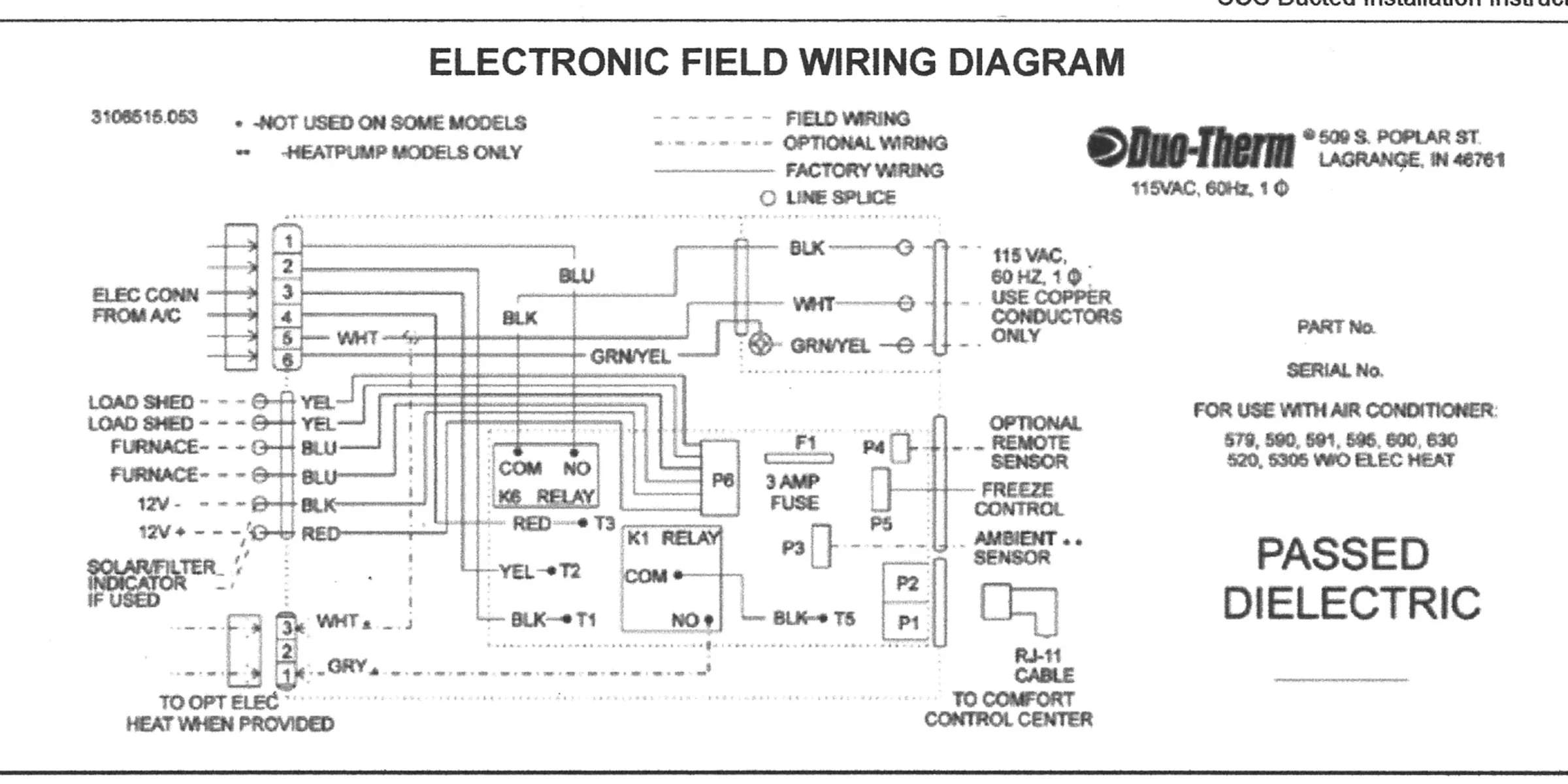 Duo Therm Wiring Diagram For Thermostat