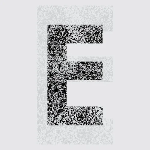 E Letter Black Vector Images Over 82 000