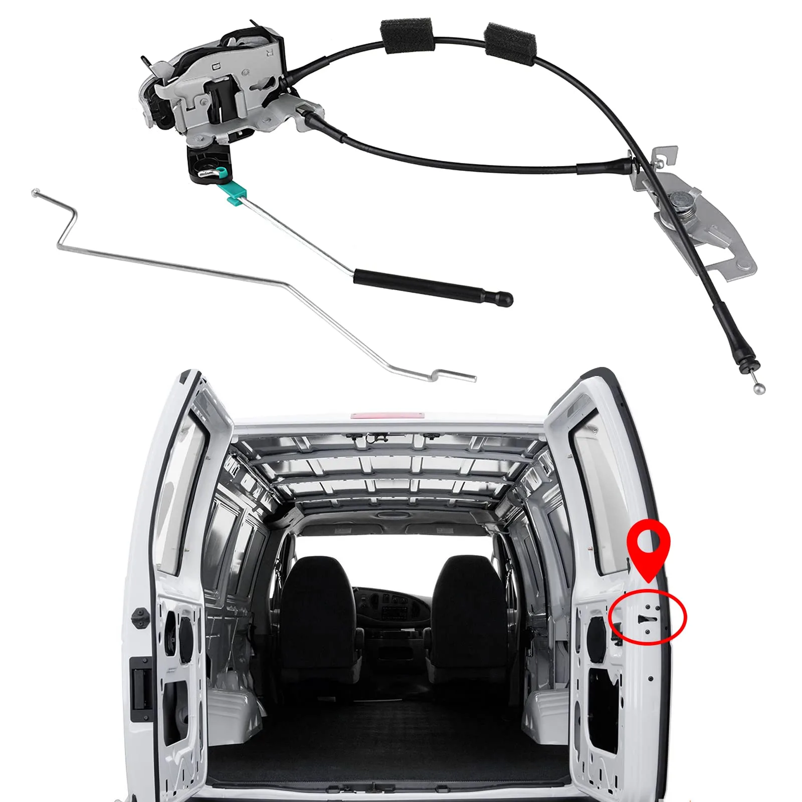 E150 Rear Door Latch Diagram