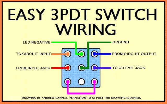 Easy 3Pdt Switch Wiring Diagram