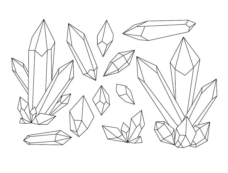 Easy Crystal Coloring Page Download Print Or Color Online For Free